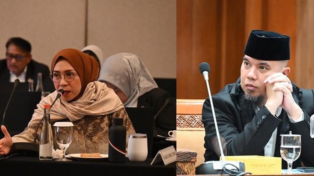 Viral di Media Sosial Momen Melly Goeslaw dan Ahmad Dhani Diminta Bernyanyi saat Rapat Komisi X DPR Terkait Kesejahteraan Guru