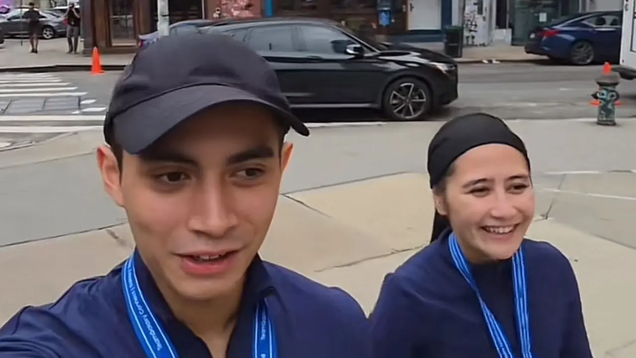 Gaya Sporty Prilly Latuconsina Ikut Event Lari dengan Omara Estheglal di Amerika