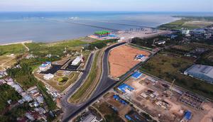 Pelabuhan Kuala Tanjung didukung dengan hinterland (Dok: Pelindo I)