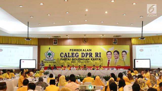Persiapan Pemilu 2019, Ketum Golkar Bekali Calon Legislatif DPR RI