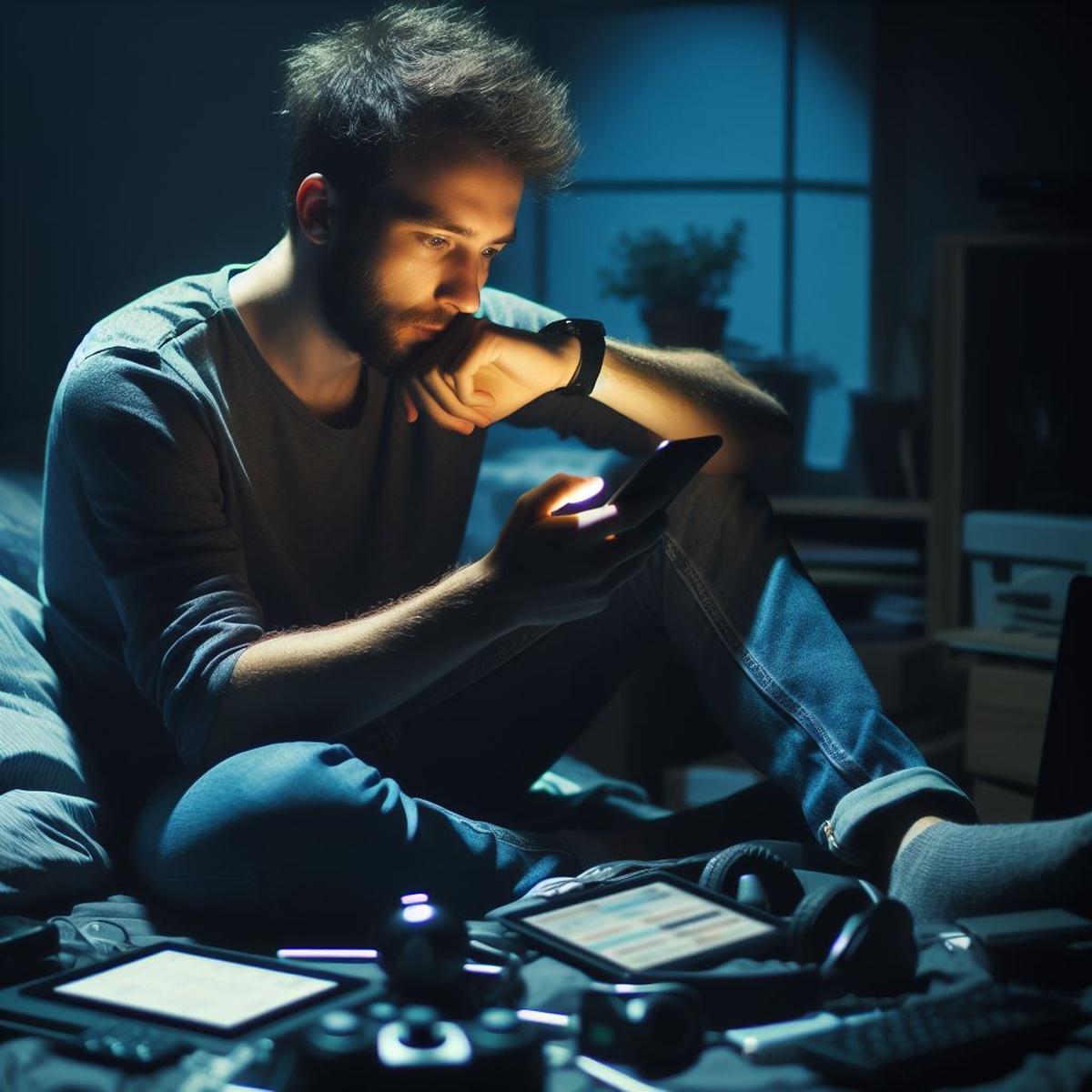 Ilustrasi Menggunakan Smartphone