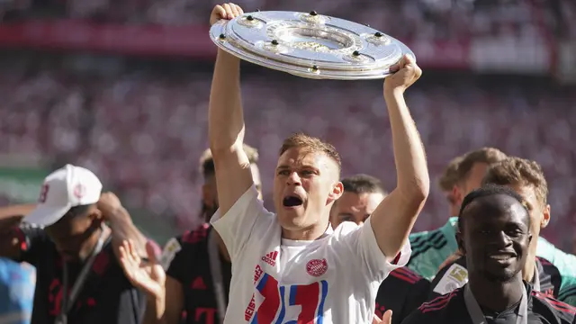 Foto: Momen Gol Dramatis Jamal Musiala Jadi Penentu Bayern Munchen Segel Gelar ke-11 Beruntun Liga Jerman