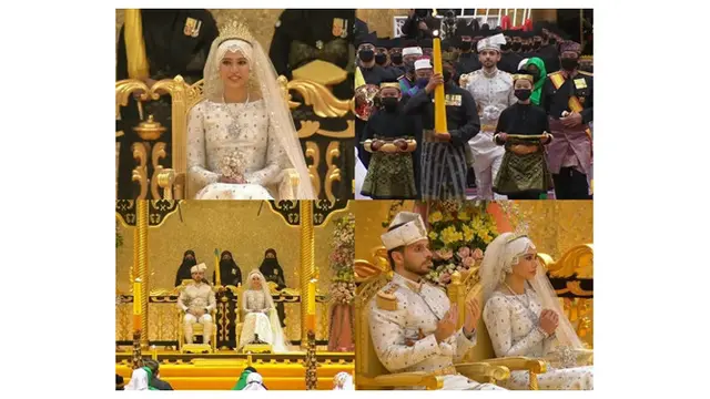 6 Momen Royal Wedding Putri Kerajaan Brunei, Digelar Mewah Selama 10 Hari