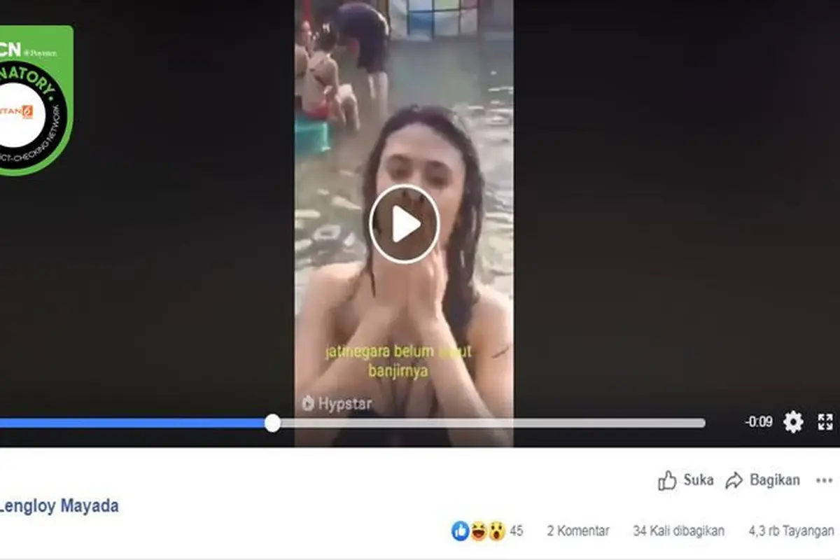 [Cek Fakta] Gambar Tangkapan Layar Video Banjir Jakarta
