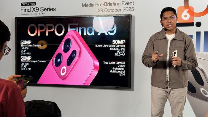 <p>Pre-order Oppo Find X9 series di Indonesia resmi dibuka hingga 10 November 2025. (Liputan6.com/ Yuslianson)</p>