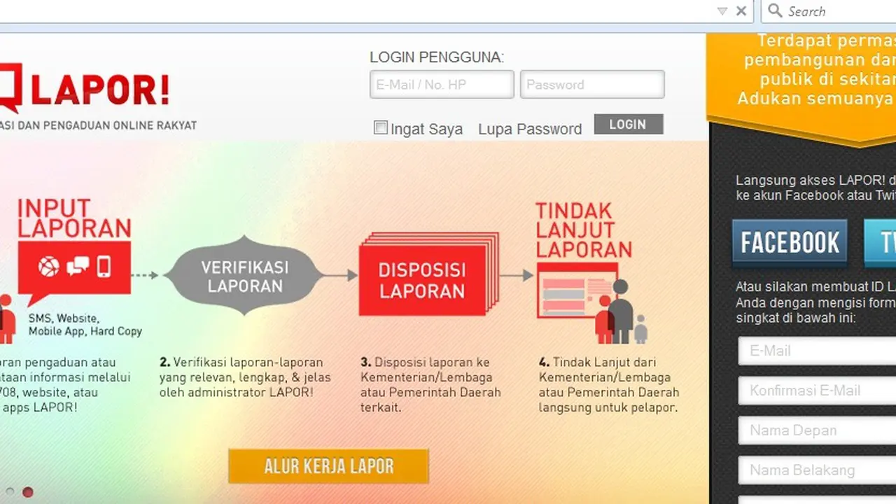 situs lapor.go.id