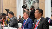 Menteri Hukum Republik Indonesia, Supratman Andi Agtas, menjadi salah satu pembicara dalam perhelatan bergengsi 13th St. Petersburg International Legal Forum (ILF) yang digelar oleh Pemerintah Federasi Rusia pada 20 Mei 2025. (Istimewa).