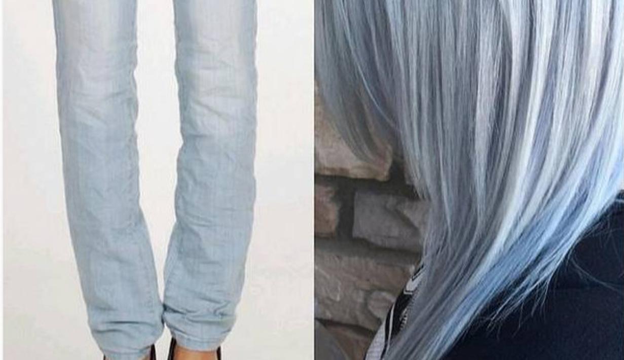 Tren Baru Cat  Rambut  Warna Denim Lebih Keren Dan Kekinian  