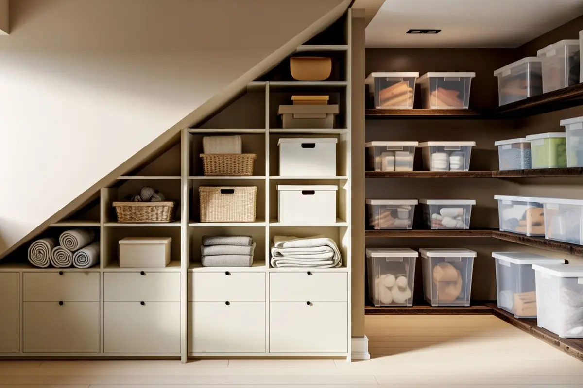 desain gudang rumah tinggal (AI Generated)