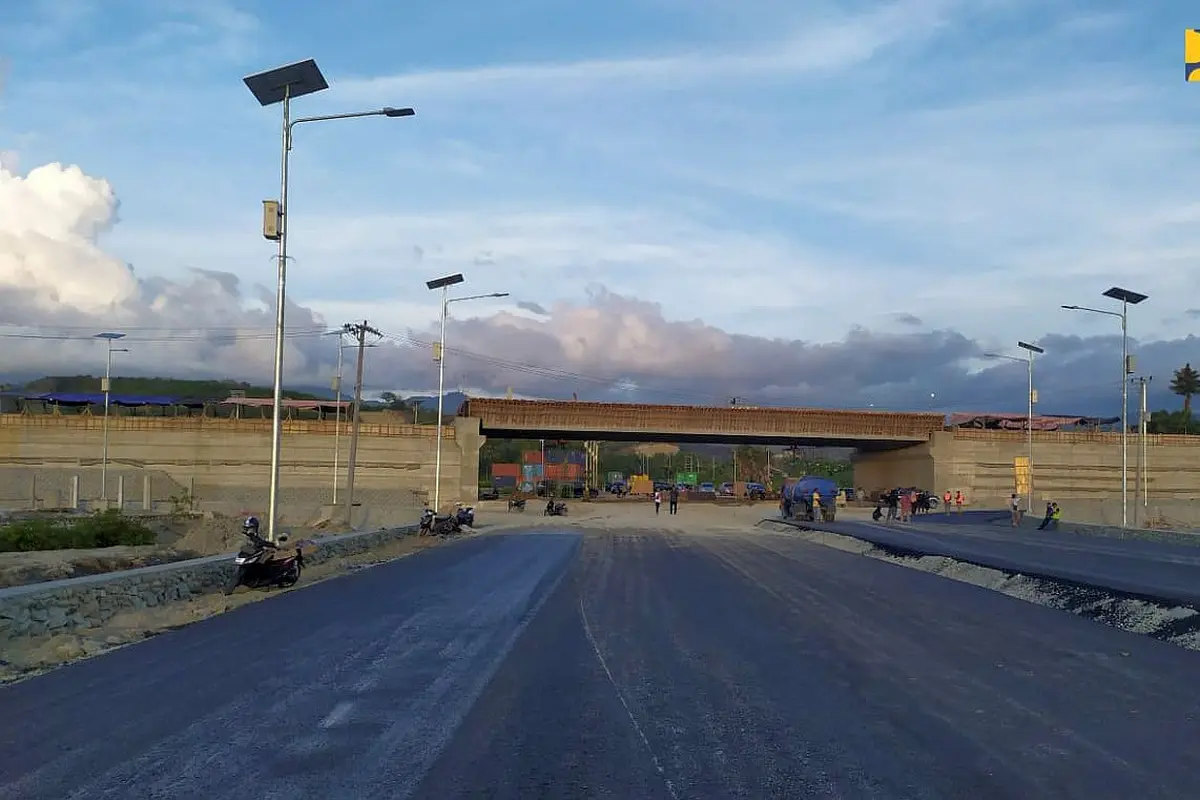 Kementerian Pekerjaan Umum dan Perumahan Rakyat (PUPR) tengah mempercepat pembangunan Flyover Pantoloan di Kota Palu. (Dok Kementerian PUPR)