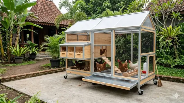 8 Desain Kandang Ayam Koloni Skala Rumahan yang Gampang Dibersihkan, Jaga Higienis