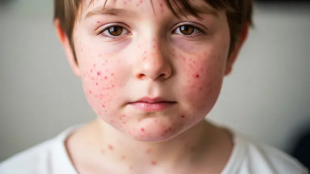 Ilustrasi Anak Penderita Campak