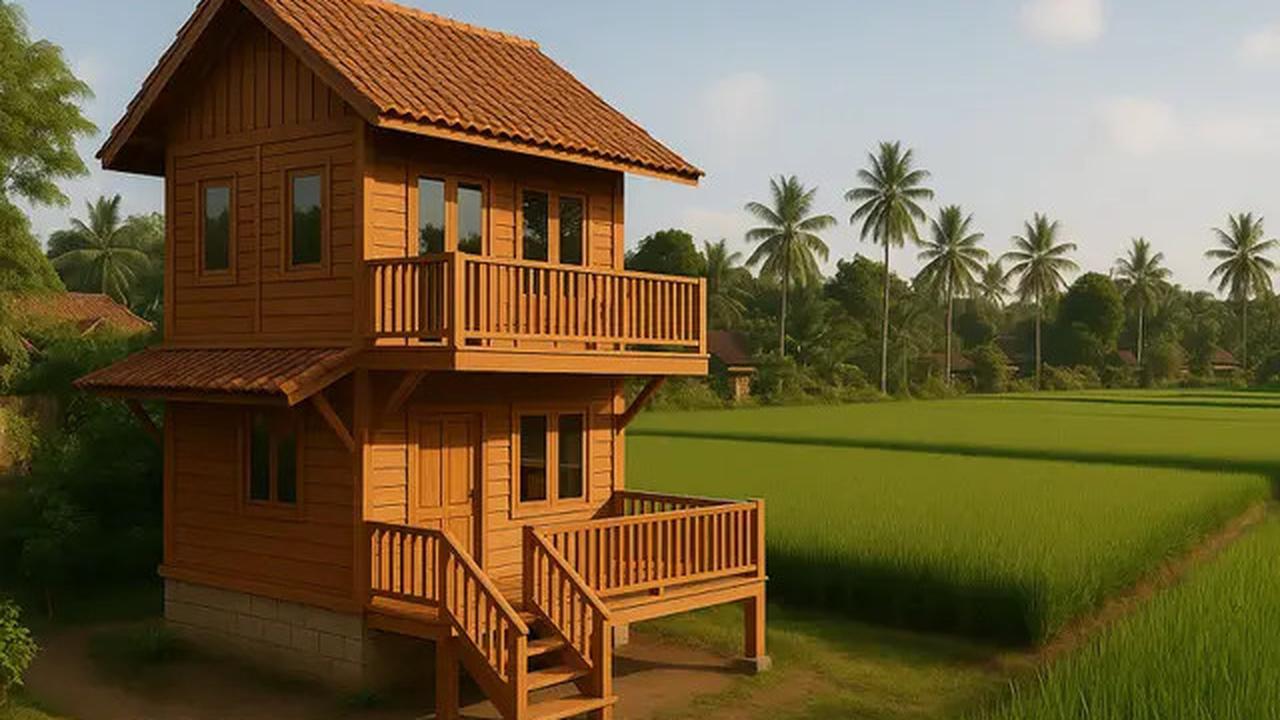 7 Model Rumah Lebar 6 Meter 2 Lantai di Desa, Nyaman dan Aman saat Dikunjungi Cucu dari Kota
