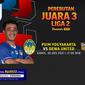 Link Live Streaming Juara 3 Liga 2 2021 : Dewa United Vs PSIM Yogyakarta di Vidio. (Sumber : dok. vidio.com)