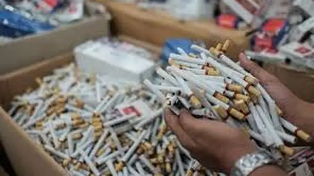 Ilustrasi rokok ilegal di Banyuwangi (Istimewa)