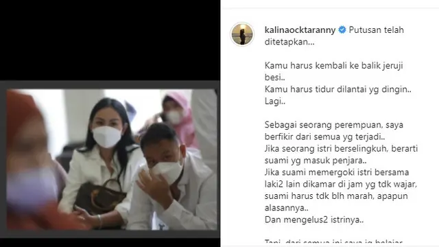 Vicky Prasetyo - Kalina Ocktaranny (Foto: Instagram/@kalinaocktaranny)