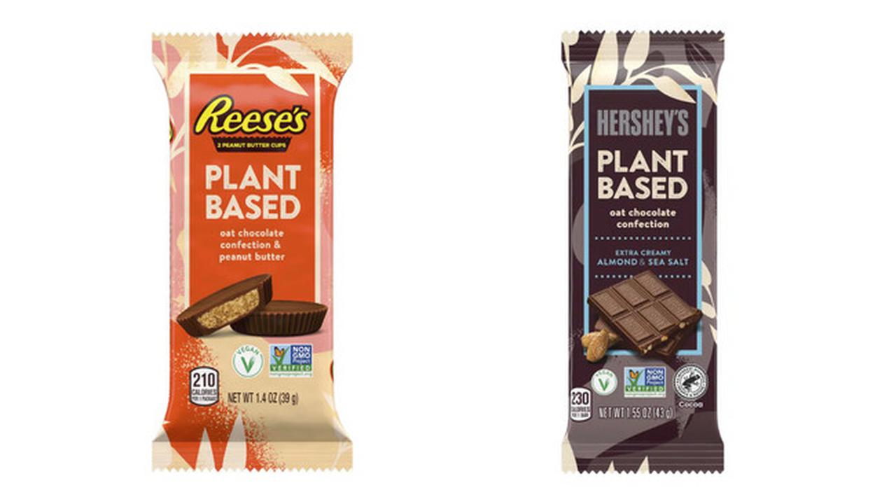 Cokelat Reese's Cup dan Hershey edisi vegan.