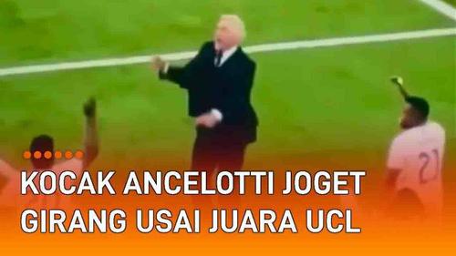 VIDEO: Momen Kocak Ancelotti Joget Bareng Pemain Usai Antar Real Madrid Juara UCL