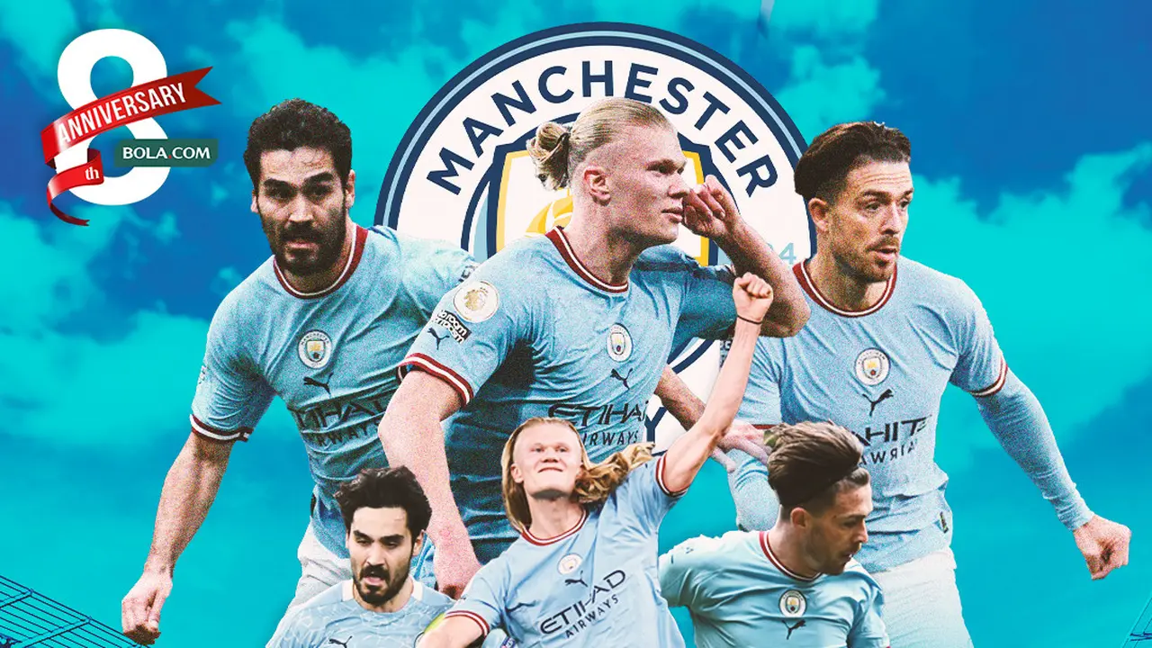 Manchester City - Ilkay Gundogan, Erling Haaland dan Jack Grealish