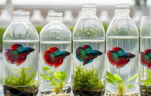 Tips Budidaya Ikan Cupang di Botol Bekas/AI