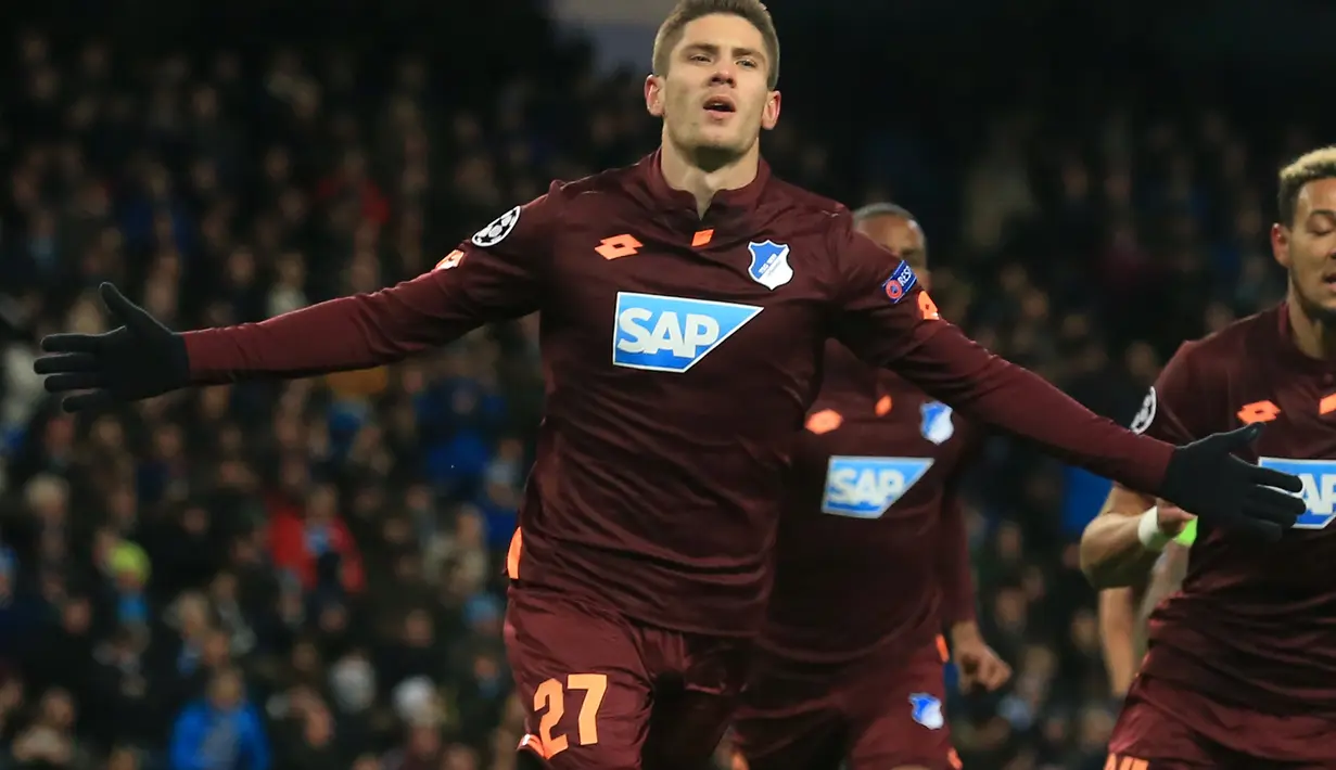 5. Andrej Kramaric (Hoffenheim) - 5 gol dan 1 assist (AFP/Lindsay Parnaby)