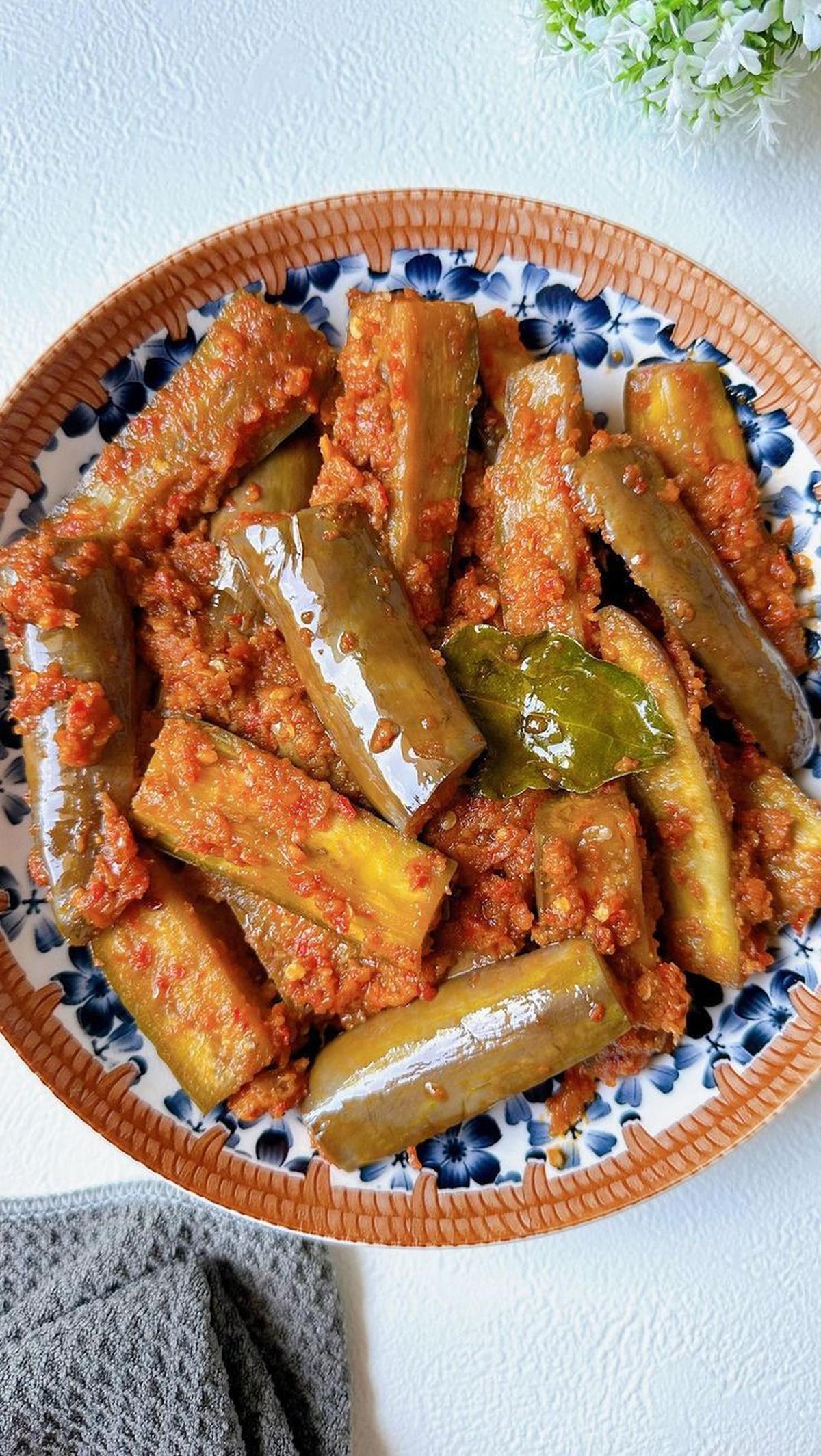 3. Resep Terong Rebus Sambal Balado