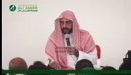 Syekh Ali Jaber saat berdakwah. (Yayasan Syekh Ali Jaber via YouTube Syekh Ali Jaber)