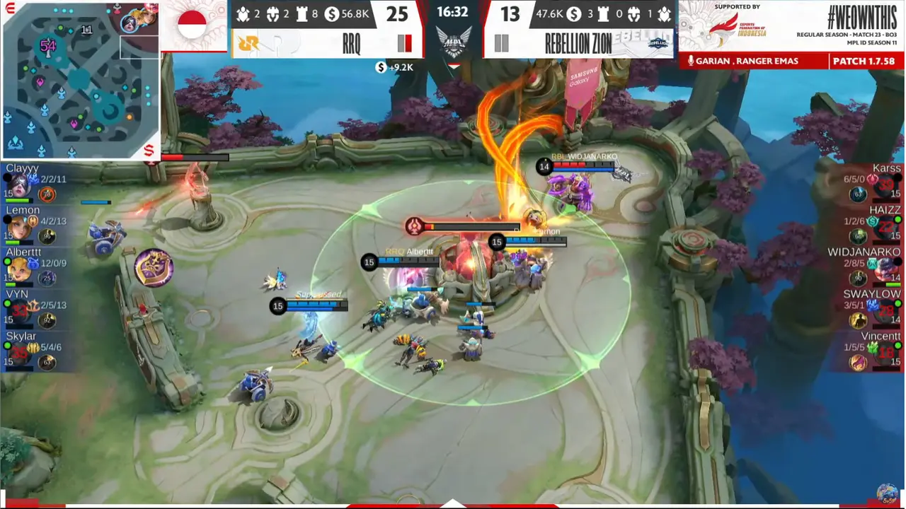 Hasil MPL ID S11 Sabtu 4 Maret: RRQ Menang Telak Atas Rebellion Zion dengan Skor 2-0