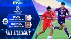 Berita video highlights BRI Liga 1, pertandingan antara RANS Nusantara FC melawan Borneo FC pada pekan ke-16 BRI Liga 1 2022/2023, Senin (19/12/2022) sore WIB.