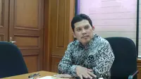Wakil Menteri Kesehatan RI Ali Ghufron Mukti menjelaskan tentang kondisi jemaah haji Indonesia. Hingga 6 Oktober 2014 tak ada laporan yang terkena virus Ebola maupun MERS-Cov. (Foto: Benedikta Desideria))