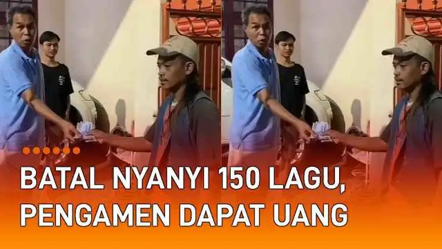 Belakangan viral pengamen mendapat permintaan nyeleneh dari pemilik rumah. Pengamen diminta menyanyi 150 lagu di rumahnya agar tak perlu ngamen keliling. Momen tersebut beredar di media sosial dan mengundang gelak tawa.