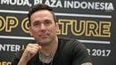 Pemeran Power Ranger Hijau, Jason Frank saat jumpa pers Indonesia Comic Con 2017 di kawasan Thamrin, Jakarta, Kamis (26/10). Berperan sebagai Tomy Oliver, ia telah membintangi enam seri Power Rangers beserta dua filmnya .(Liputan6.com/Herman Zakharia)
