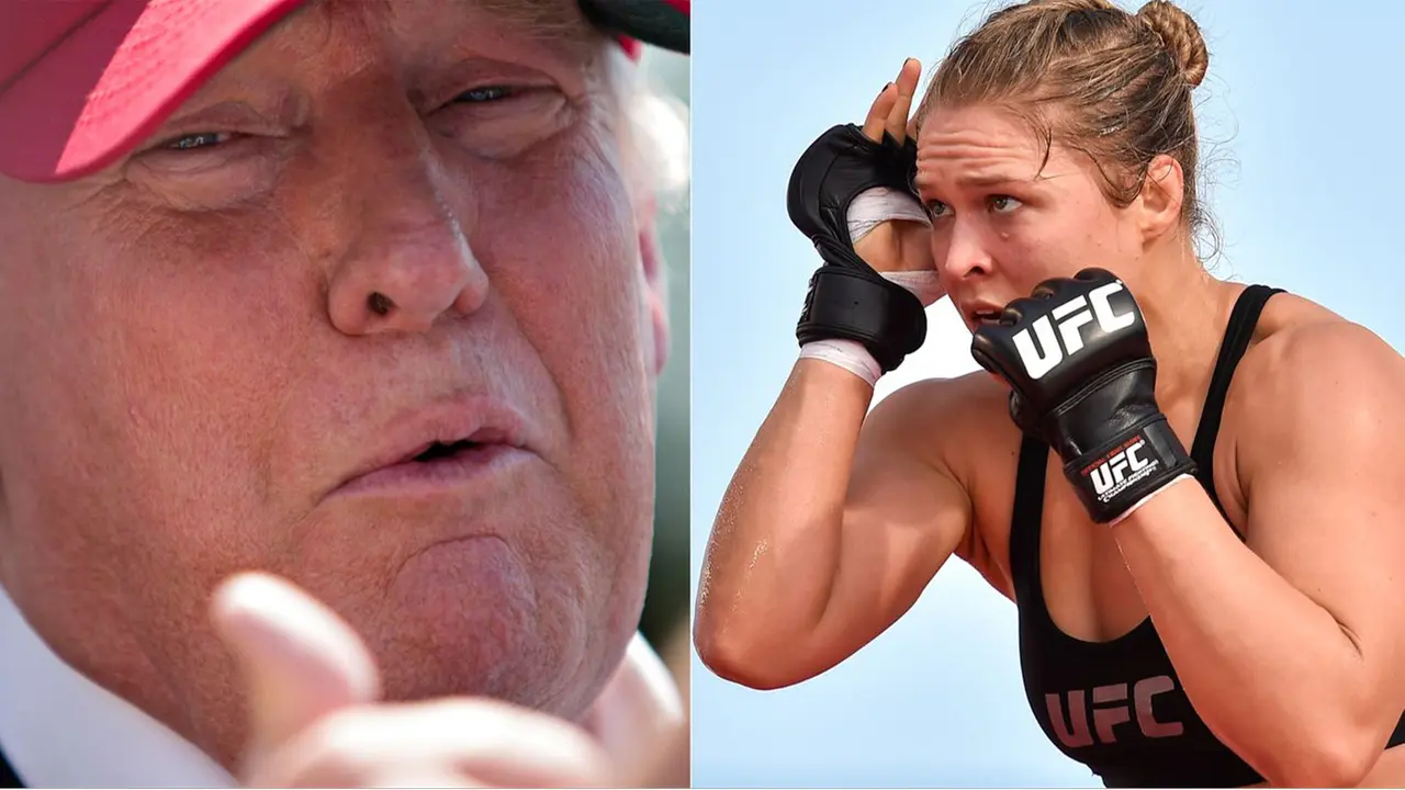 Donald Trump Bahagia Ronda Rousey Kalah 