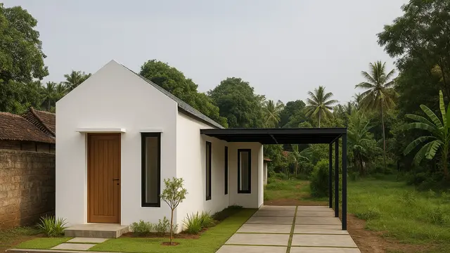 Model Rumah Minimalis di Kampung Ukuran 6x15m