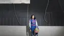 Kezia Santoso resmi membalap di Sirkuit Sentul di kelas Minirok pada tahun 2010. (Bola.com/Vitalis Yogi Trisna)