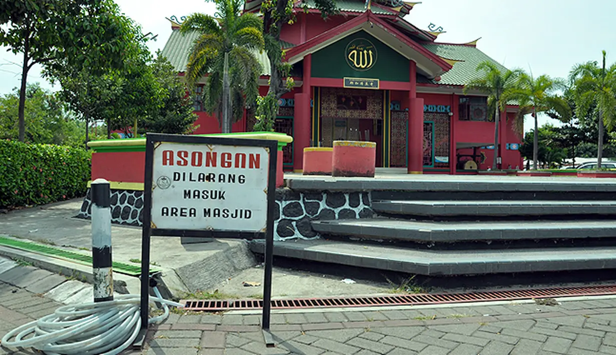 Masjid Cheng Ho Pandaan terletak di pinggir jalan raya Malang-Surabaya-Trawas-Tretes, Propinsi Jawa Timur. (Liputan6.com/wwn)