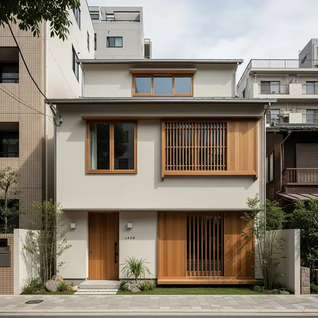 Model Rumah Perkotaan dengan Cat Earth Tone Kekinian