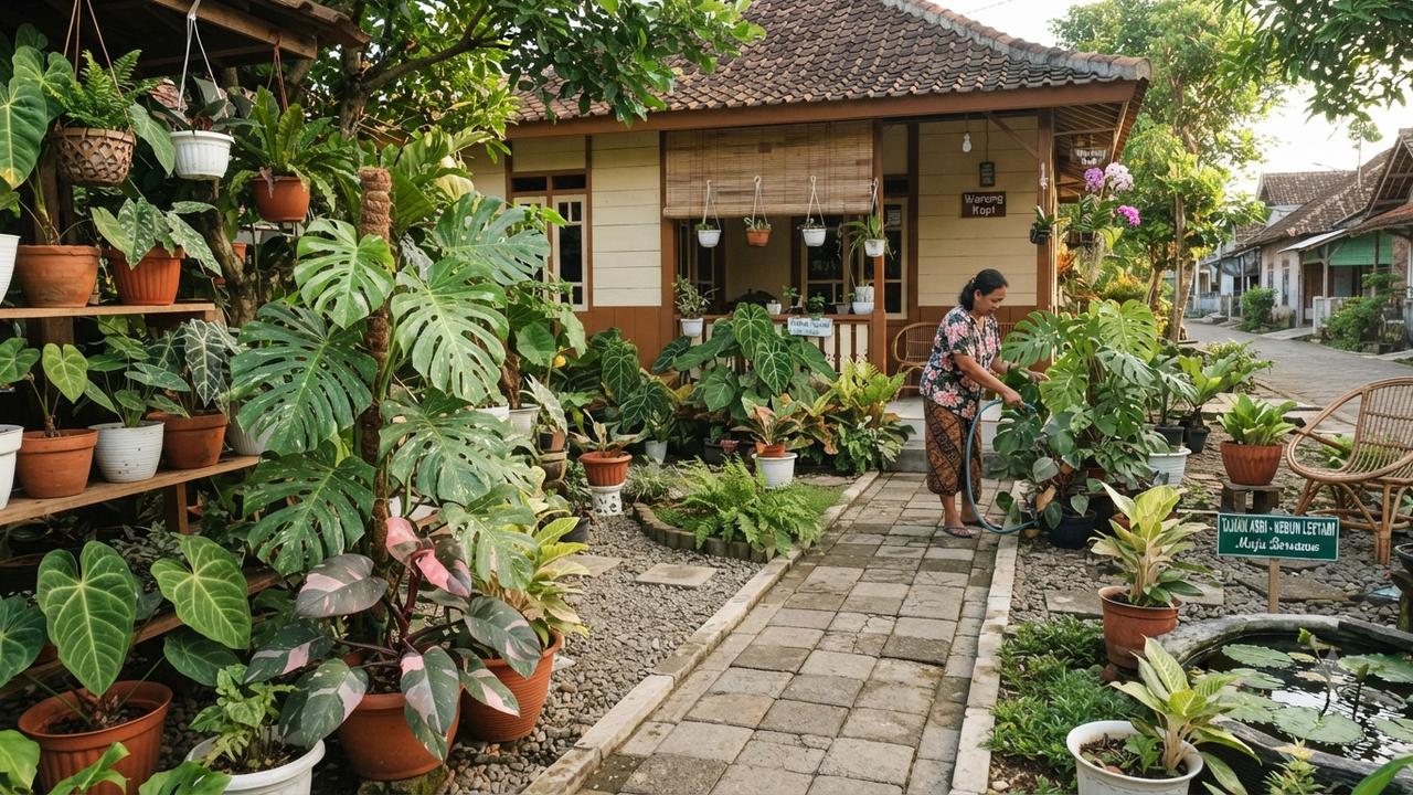 Tanaman yang terlihat mirip Monstera dan Philodendron