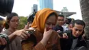 Wardhatul enggan berkomentar lebih banyak tentang kasus yang menyeret suaminya sebagai tersangka itu, Jakarta, Rabu (16/7/2014) (Liputan6.com/Miftahul Hayat)