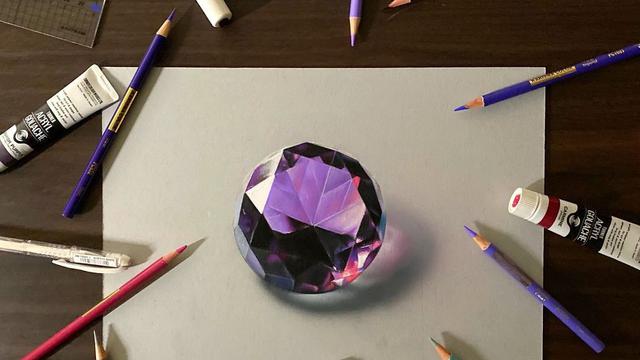 Bermodal Pensil Warna, 6 Gambar Ilusi Optik Buatan Pria Ini Bikin Mikir Dua Kali