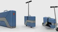 Layaknya Robot Transformer, Skuter Bisa Diubah Jadi Koper
