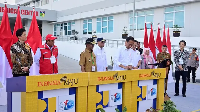 Pesan Jokowi agar gedung dan infrastruktur di Palu yang sudah dibangun kembali dijaga. (Foto: Sehat Negeriku)
