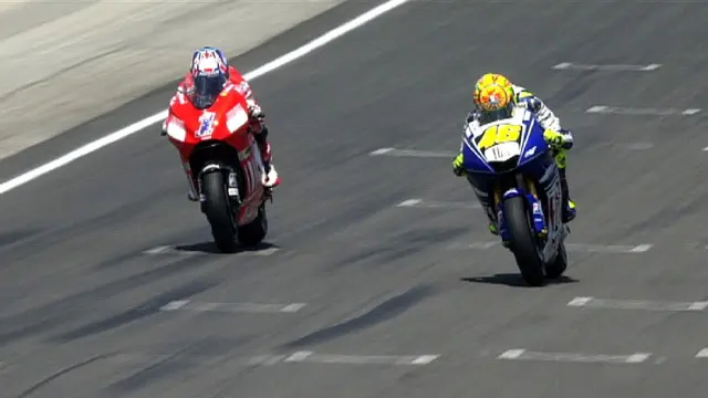 Valentino Rossi dan Casey Stoner