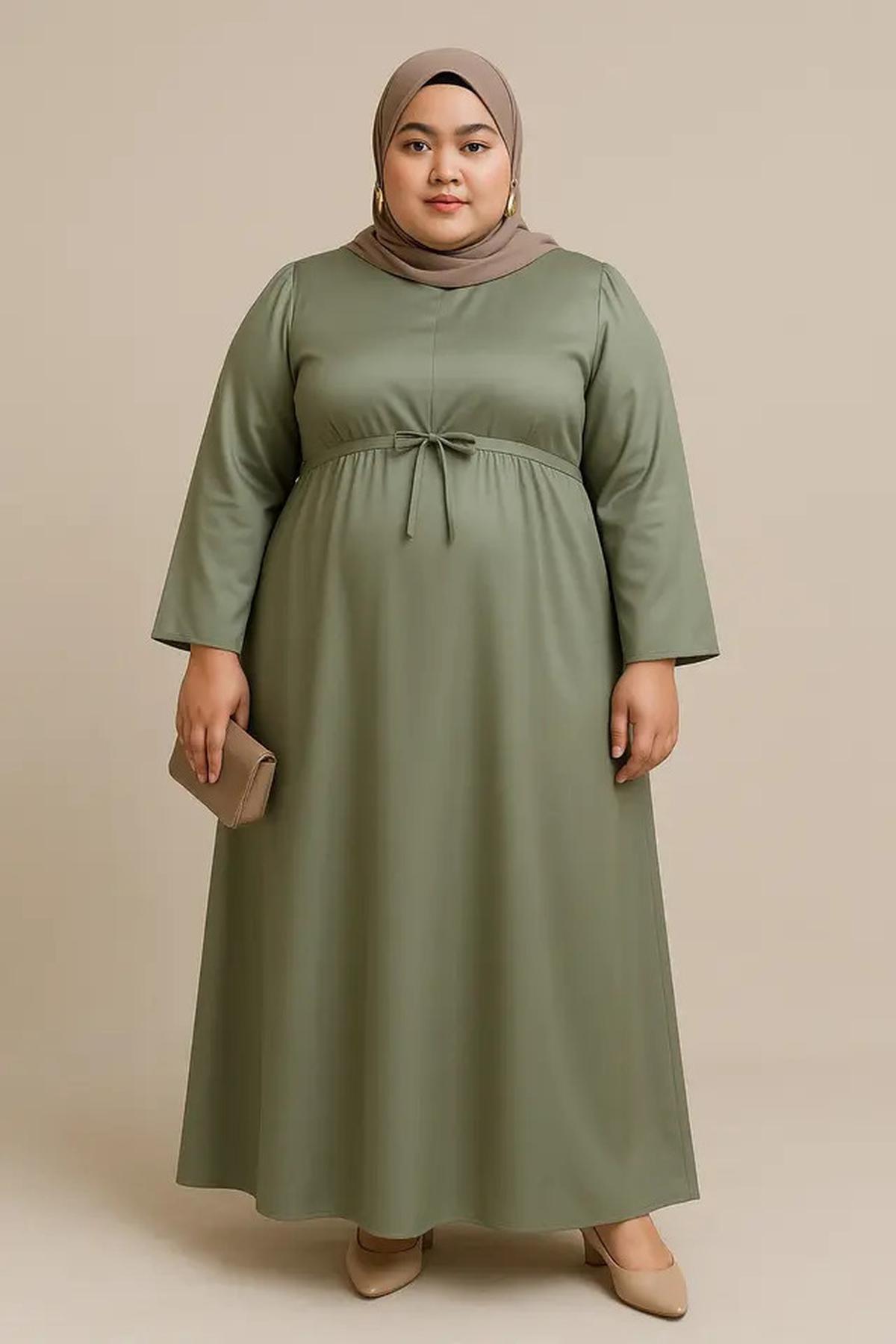 7 Rekomendasi Model Gamis Simpel tapi Mewah untuk Orang Gemuk, Lengkap dengan Tips Memilihnya