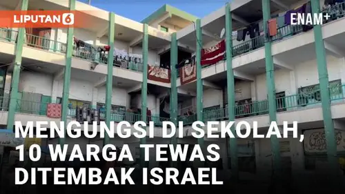 VIDEO: Serangan Udara Israel Tewaskan 10 Pengungsi Palestina di Sekolah Jalur Gaza