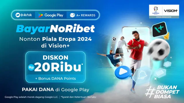 Nonton Piala Eropa 2024 di Vision+.