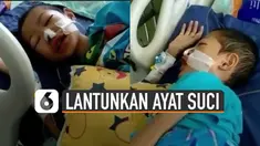 Beredar video bocah laki-laki yang sedang kritis. Masih bisa lantunkan ayat suci Al Quran.