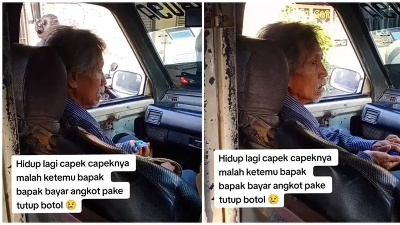Viral Penumpang Bayar Angkot Pakai Tutup Botol Bikin Pilu, Sikap Sopir Tuai Pujian