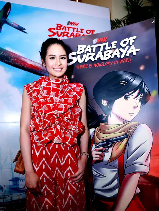 Artis multitalenta Maudy Ayunda didapuk sebagai pengisi suara atau dubber sebuah film animasi berjudul 'Battle of Surabaya'. (Wimbarsana/Bintang.com)