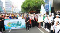 Sebanyak 1.500 peserta memadati sepanjang Jalan MH Thamrin, Jakarta, Minggu (22/6/2025). (Tim News).